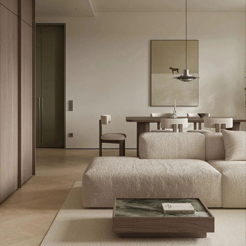 Interior Design Graphic Design - Muebles de madera personalizados minimalistas de
