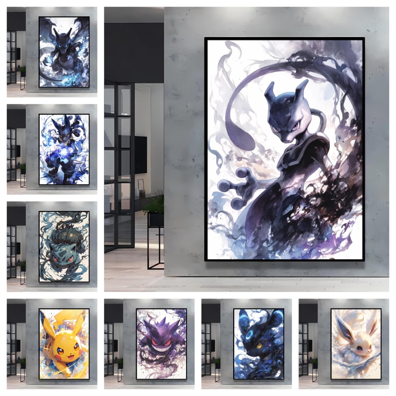 Interior Design Modern - Pintura en lienzo clásica de Pokémon