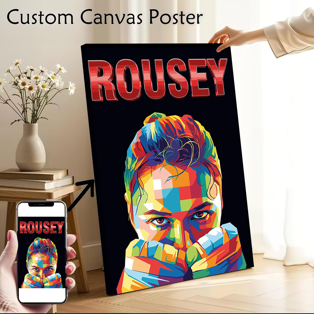 Interior Design Modern - Rousey: Póster de lienzo con retrato