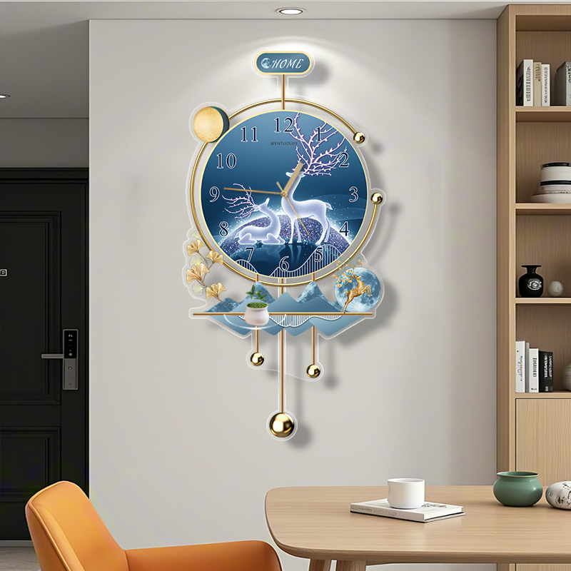 Interior Design Quiet Luxury - Reloj de pared Zen con movimiento