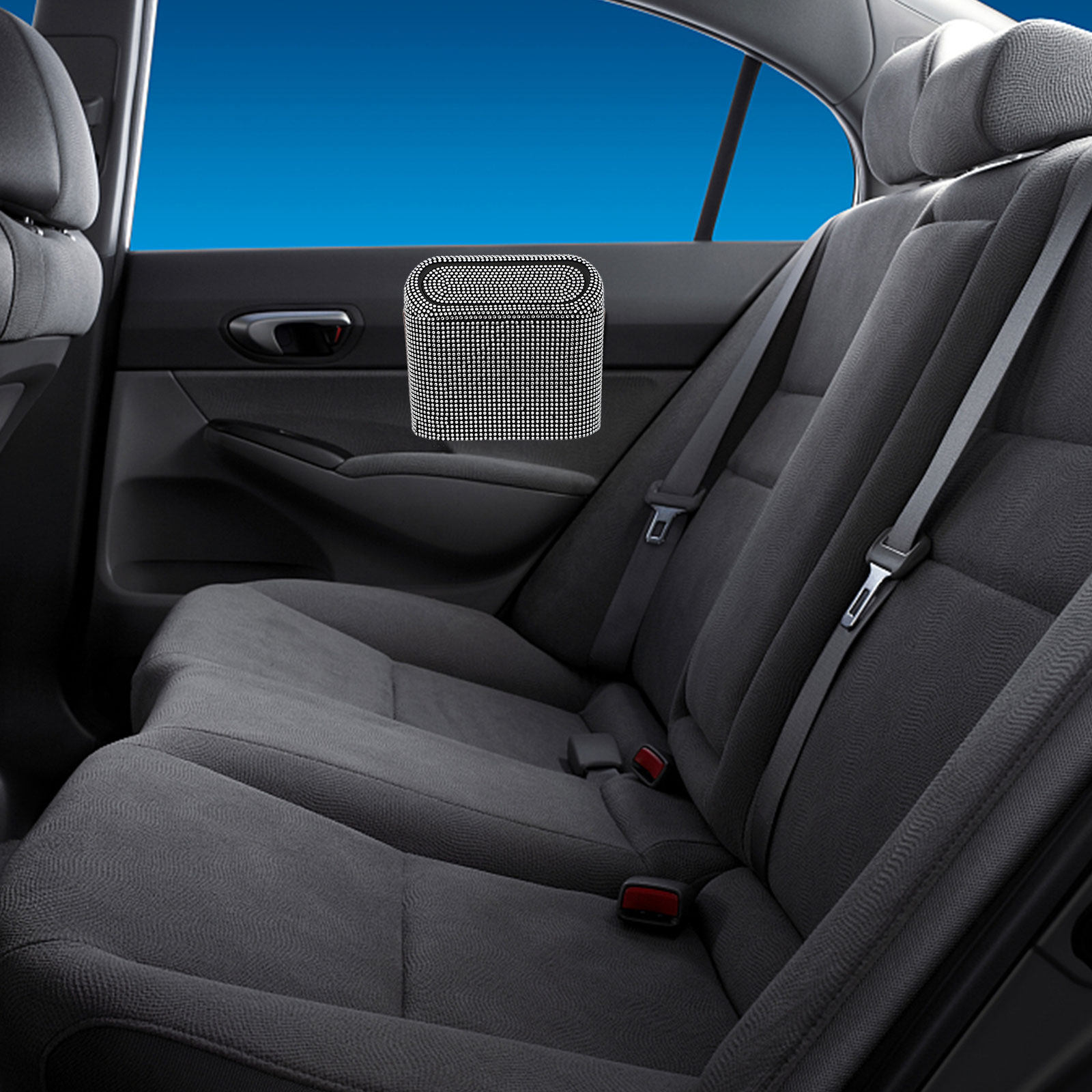Interior Design Type - Cubo de basura brillante para coche,
