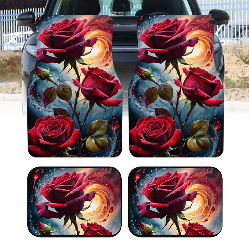 4 alfombrillas para coche con  - Interior Design Type reseña y precio