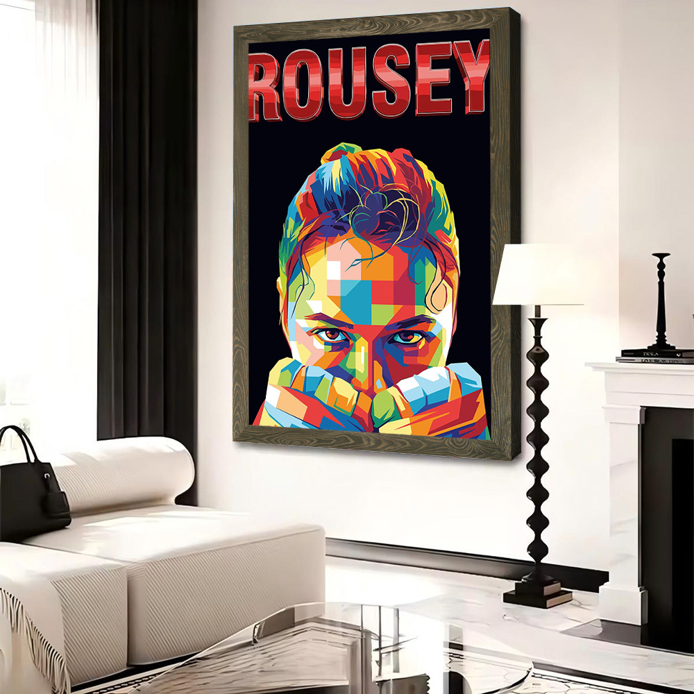 Rousey: Póster de lienzo con r - Interior Design Modern reseña y precio