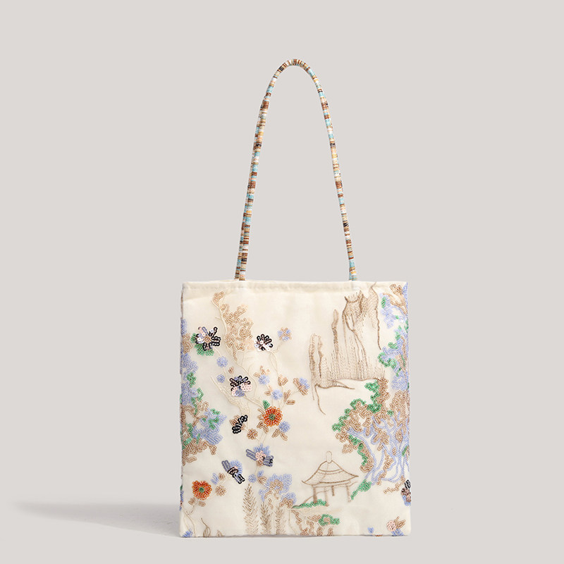 Bolso de lona bordado para lle - Interior Design Class reseña y precio